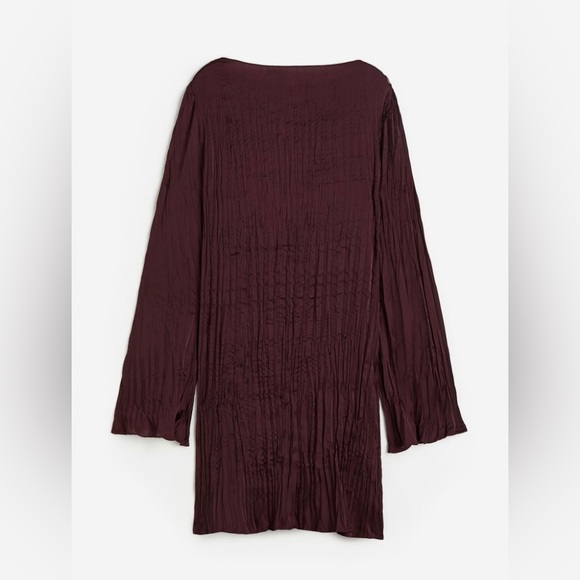 Lester satin dress (size M) - burgundy colour - Picture 2 of 9